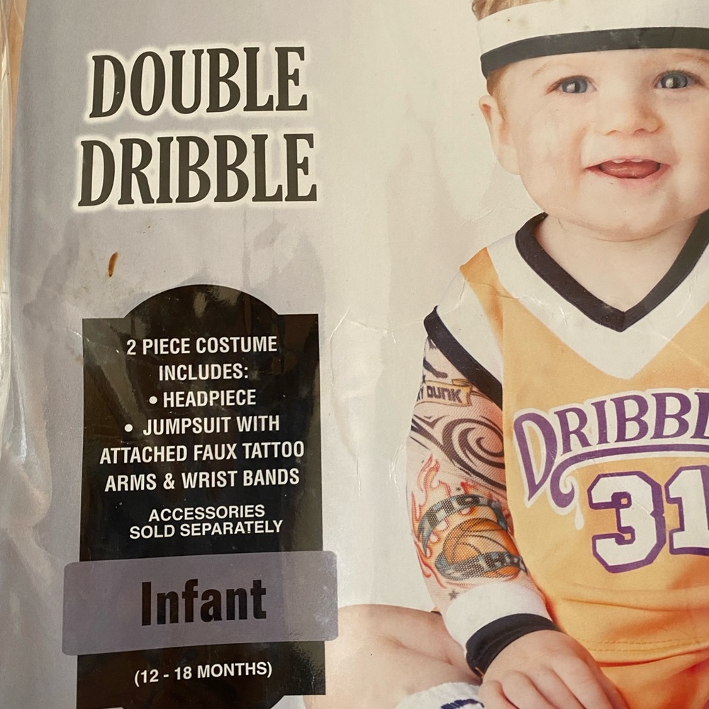 Double Dribble toddler Halloween basketball costume